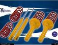Kit Amortisseurs + Ressorts Sports Courts Vw Polo 86c