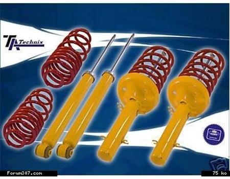 Kit Amortisseurs + Ressorts Sports Courts Vw Polo 86c
